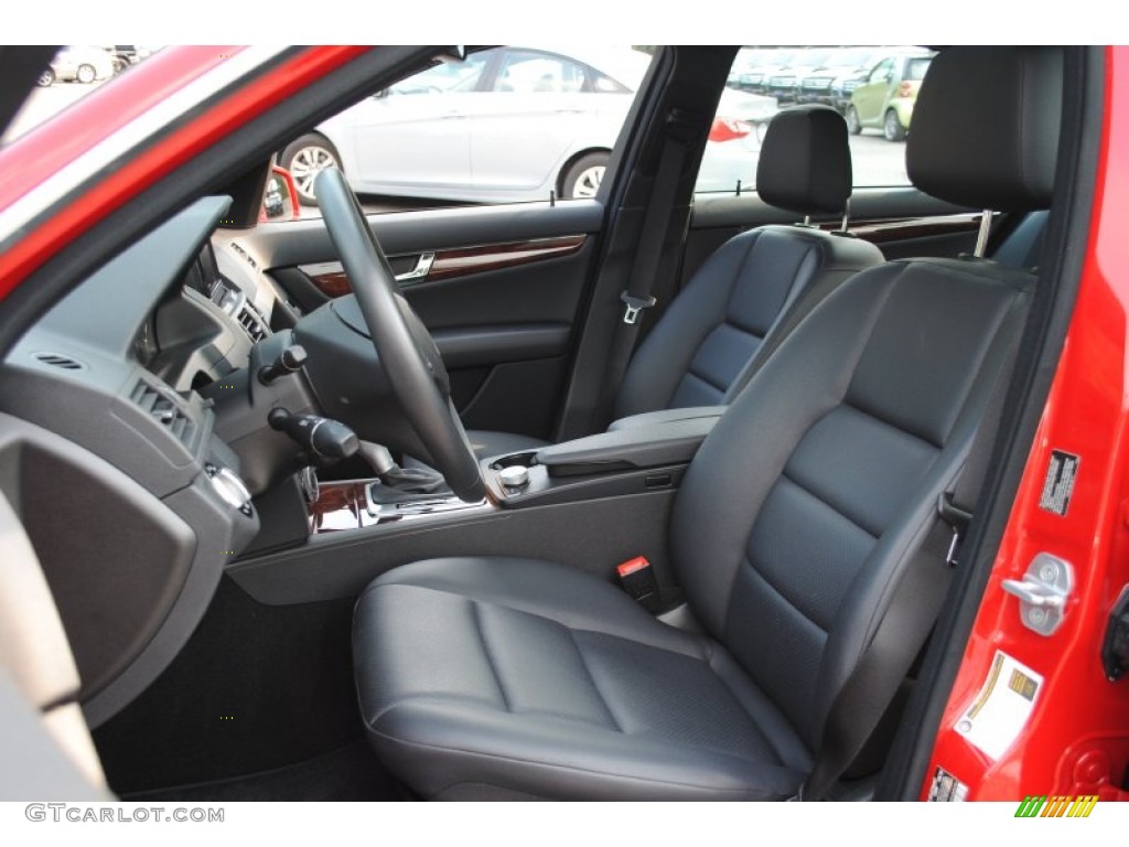 Black Interior 2010 Mercedes-Benz C 350 Sport Photo #53972592
