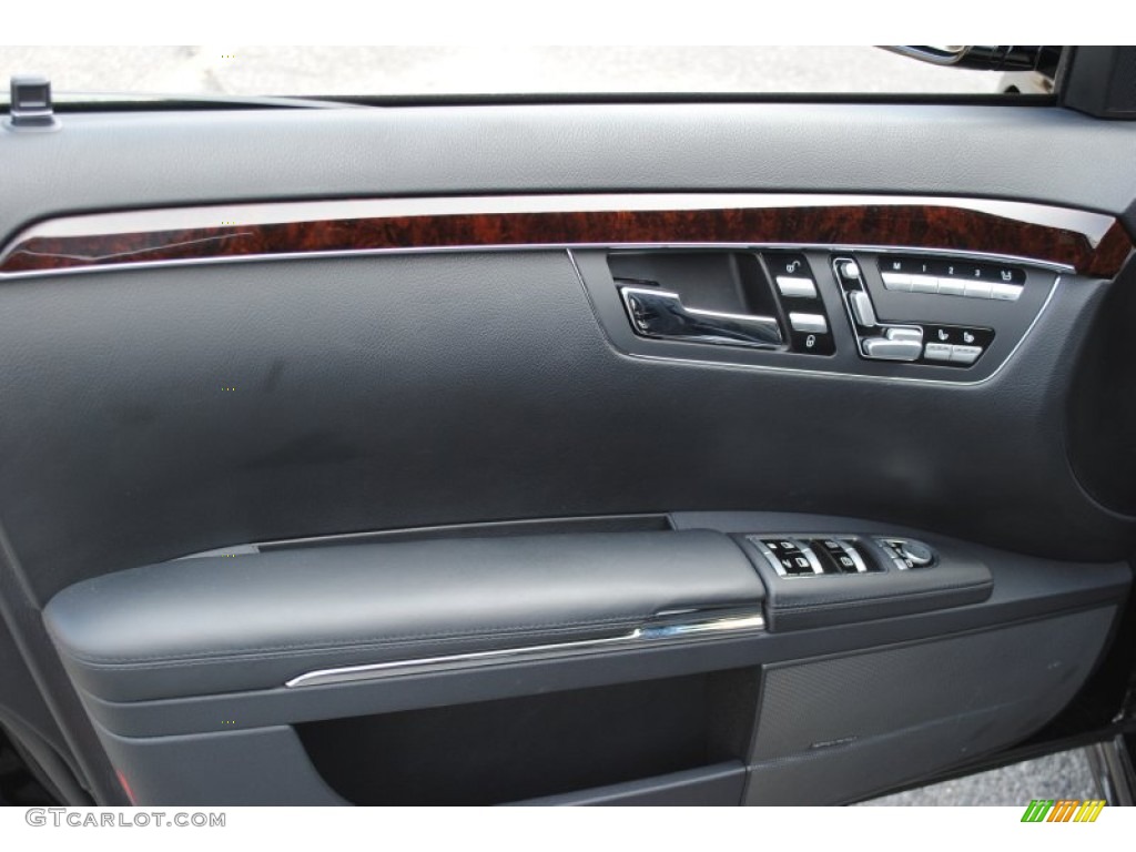 2010 Mercedes-Benz S 63 AMG Sedan Black Door Panel Photo #53972712