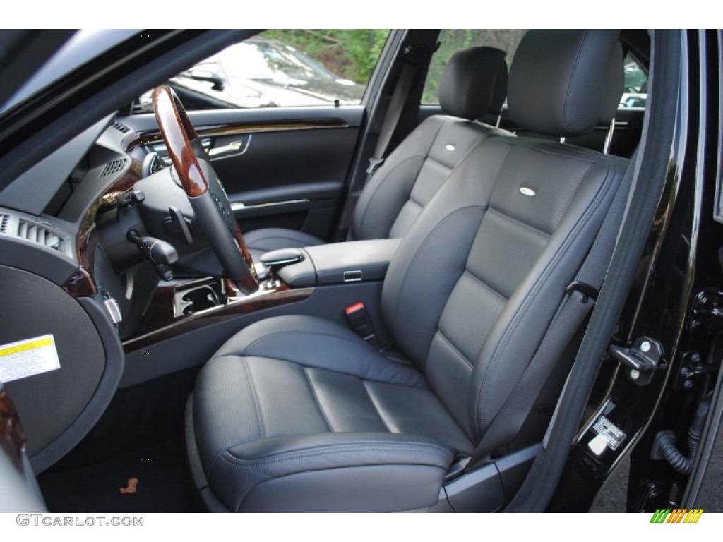 Black Interior 2010 Mercedes-Benz S 63 AMG Sedan Photo #53972730