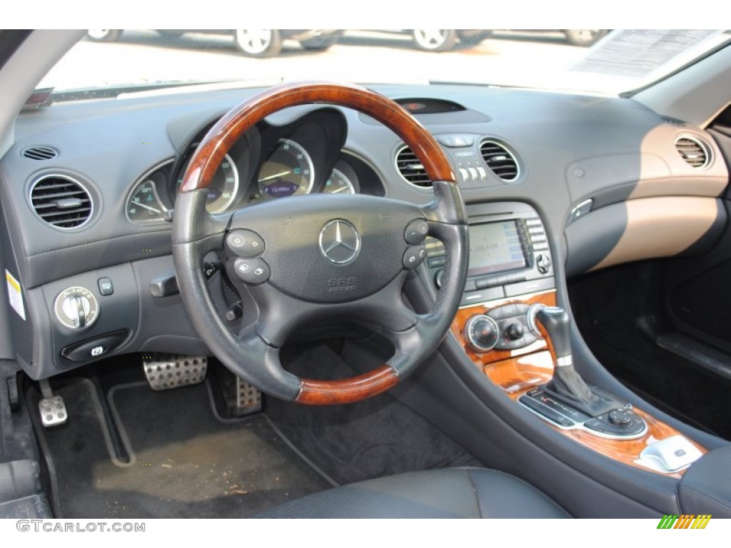 2008 Mercedes-Benz SL 550 Roadster Black Dashboard Photo #53972919