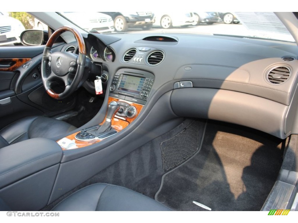 Black Interior 2008 Mercedes-Benz SL 550 Roadster Photo #53972949