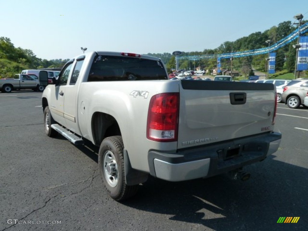 2007 Sierra 2500HD SLE Extended Cab 4x4 - Silver Birch Metallic / Dark Titanium photo #4