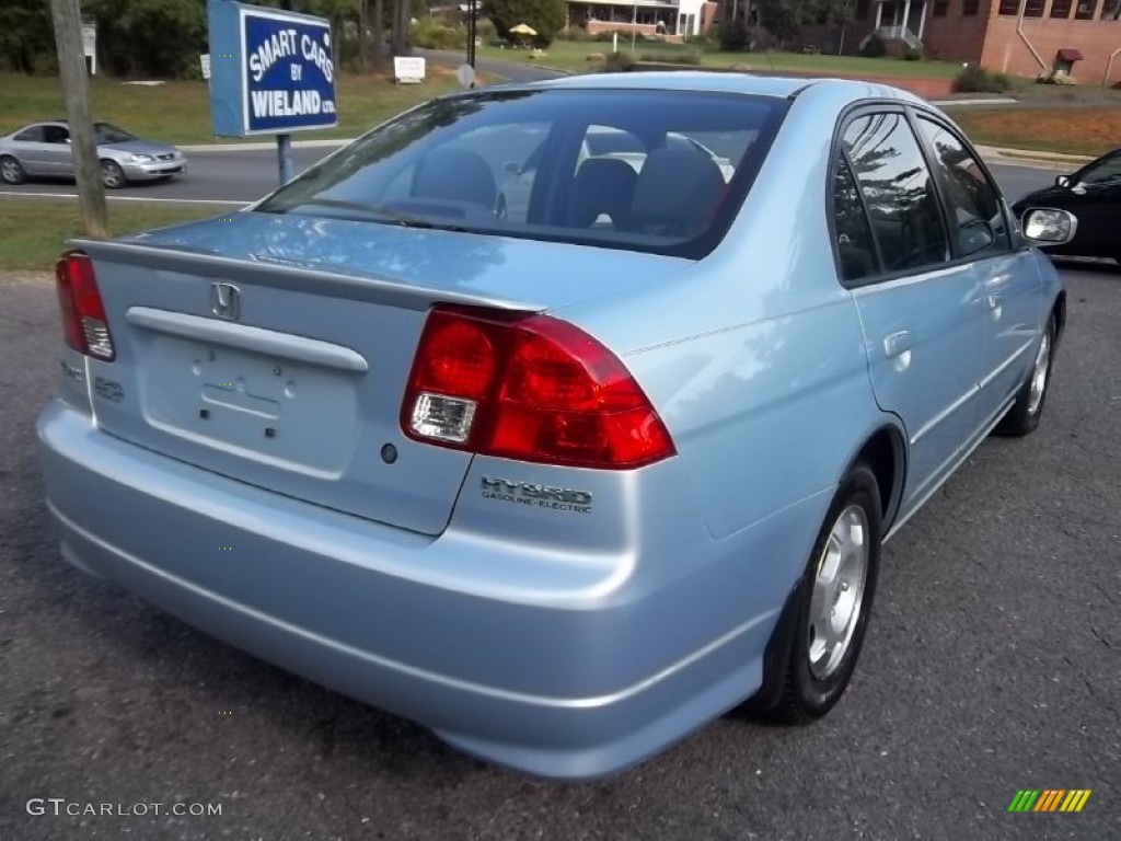 2005 Civic Hybrid Sedan - Opal Silver Blue Metallic / Gray photo #3