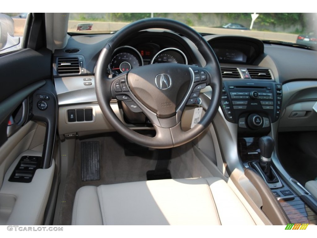 2011 Acura TL 3.5 Taupe Gray Dashboard Photo #53973555