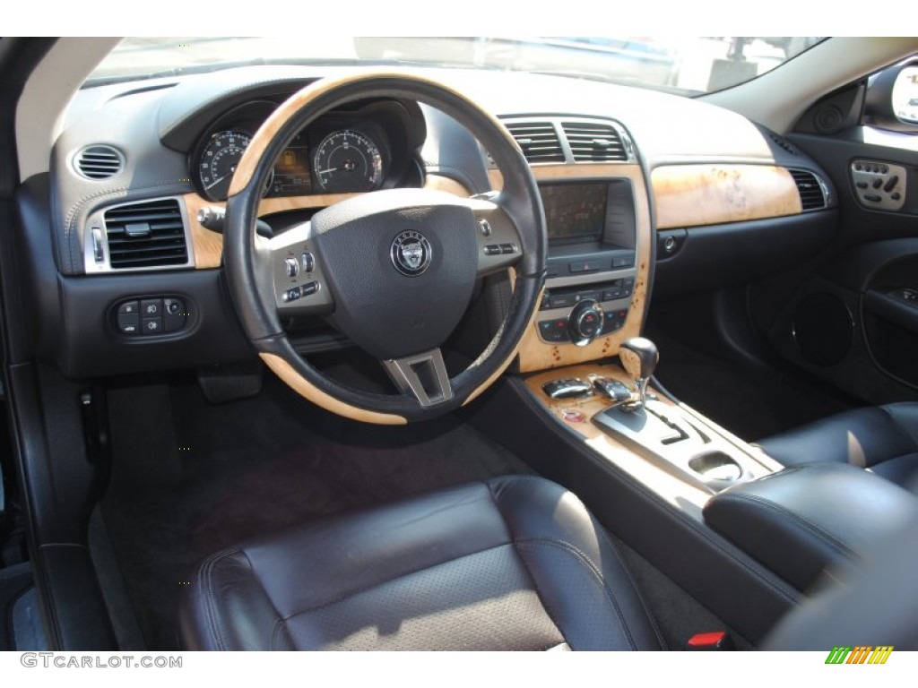 2007 Jaguar XK XK8 Convertible Charcoal Dashboard Photo #53973684