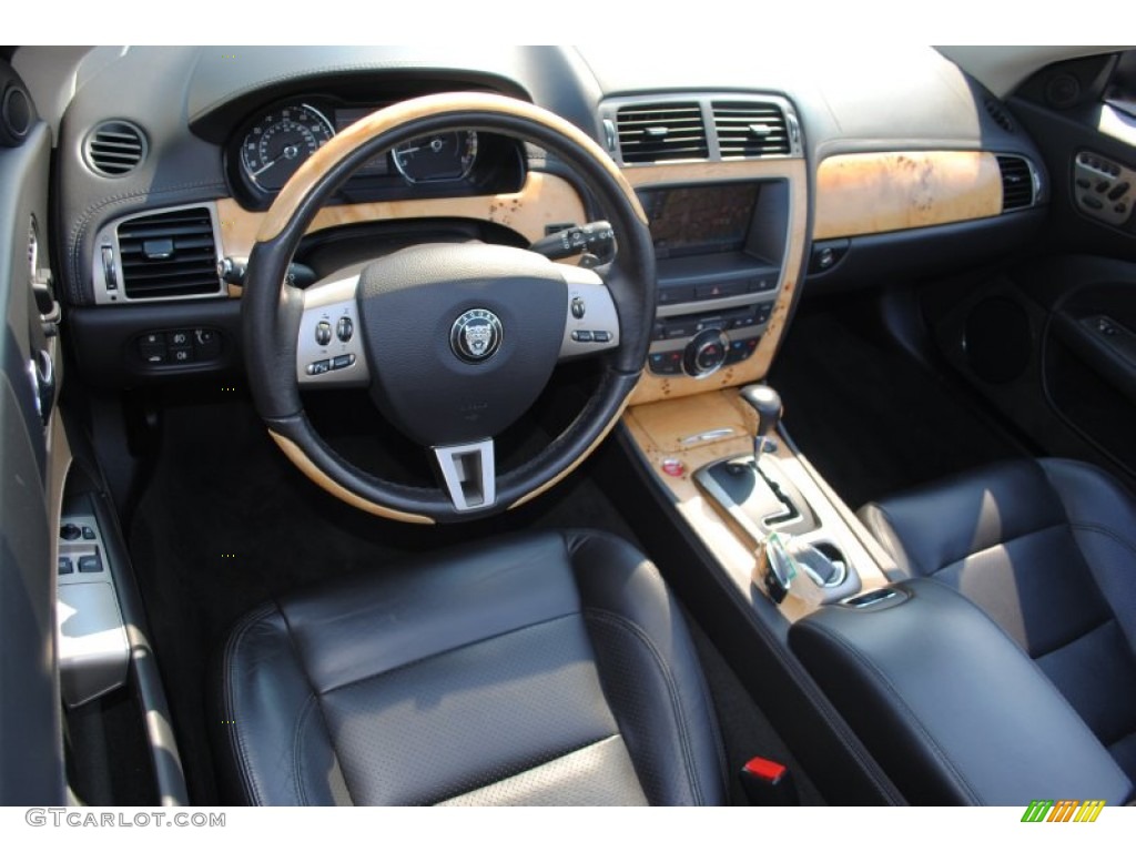 2007 Jaguar XK XK8 Convertible Charcoal Dashboard Photo #53973786