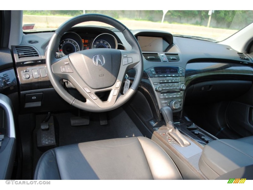 2009 Acura MDX Technology Ebony Dashboard Photo #53973858