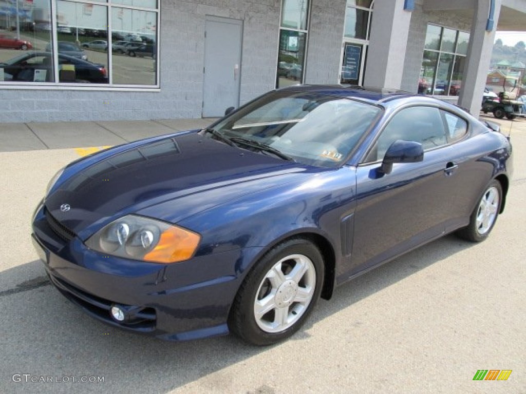 Carbon Blue 2003 Hyundai Tiburon Standard Tiburon Model Exterior Photo #53974104