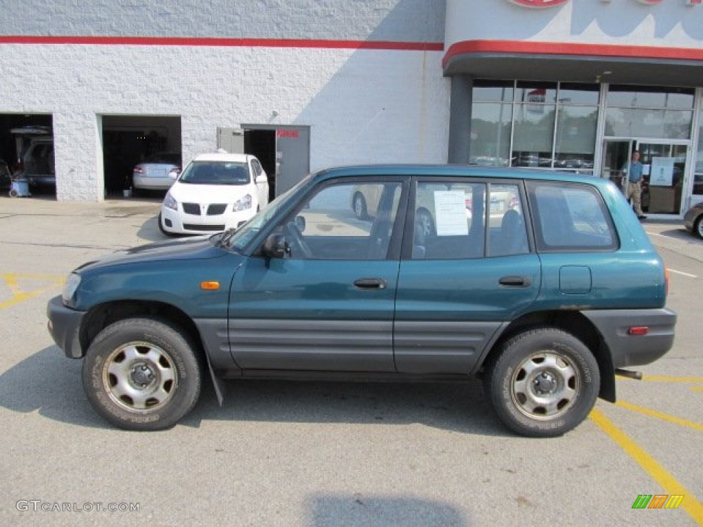 1997 RAV4 4WD - Dark Green Metallic / Gray photo #2