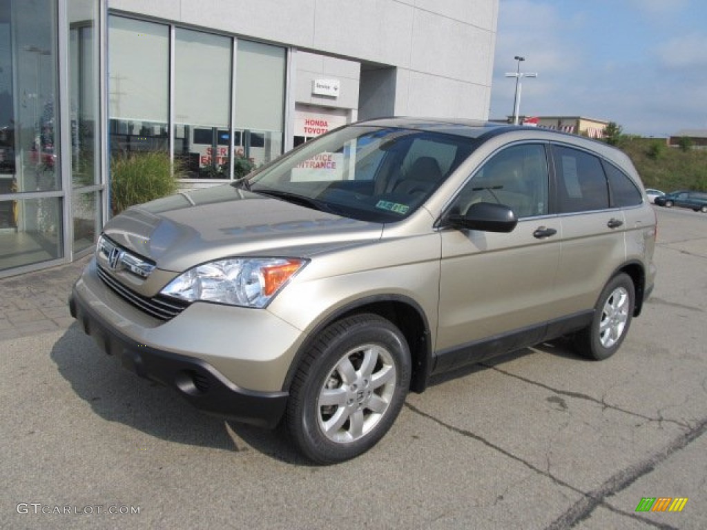 2009 CR-V EX 4WD - Borrego Beige Metallic / Ivory photo #2