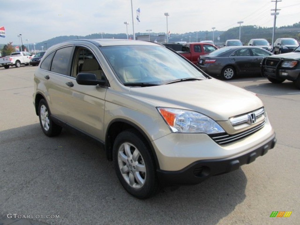 2009 CR-V EX 4WD - Borrego Beige Metallic / Ivory photo #10