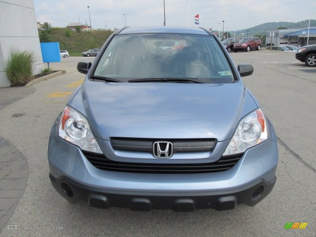 2008 CR-V LX 4WD - Glacier Blue Metallic / Gray photo #7