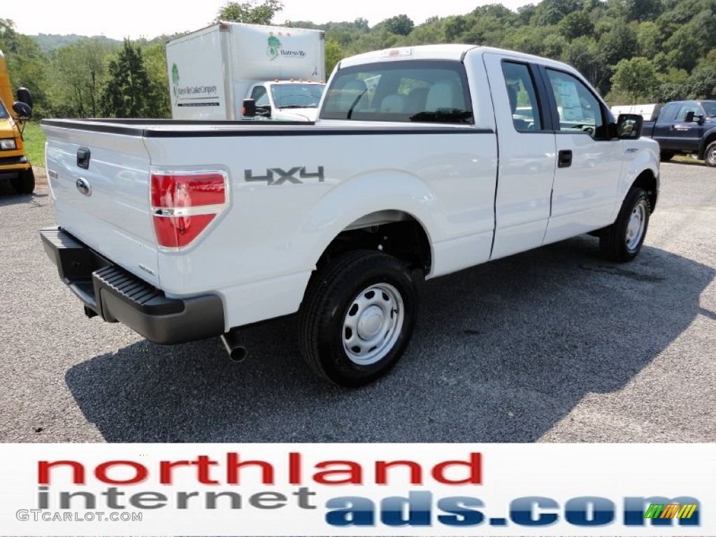 2011 F150 XLT SuperCab 4x4 - Oxford White / Steel Gray photo #8