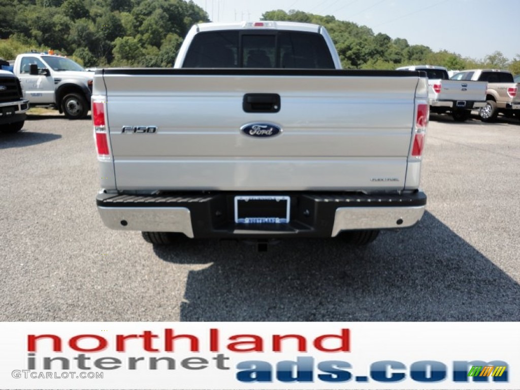 2011 F150 XLT SuperCab 4x4 - Ingot Silver Metallic / Steel Gray photo #5