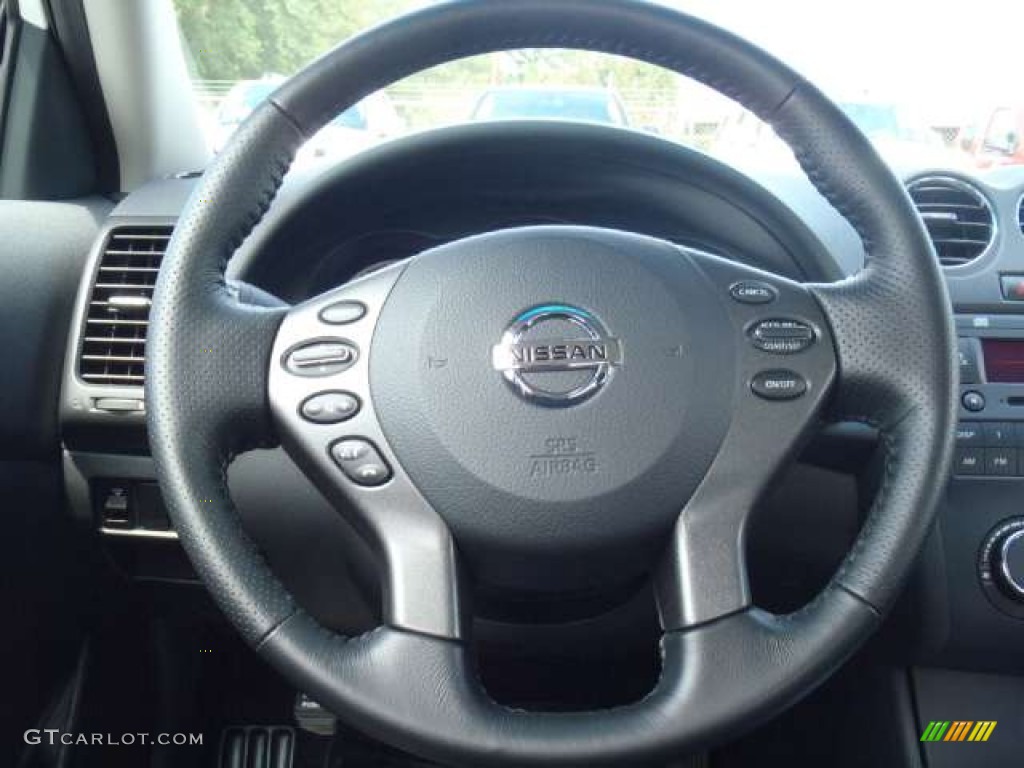 2012 Nissan Altima 2.5 S Charcoal Steering Wheel Photo #53978359
