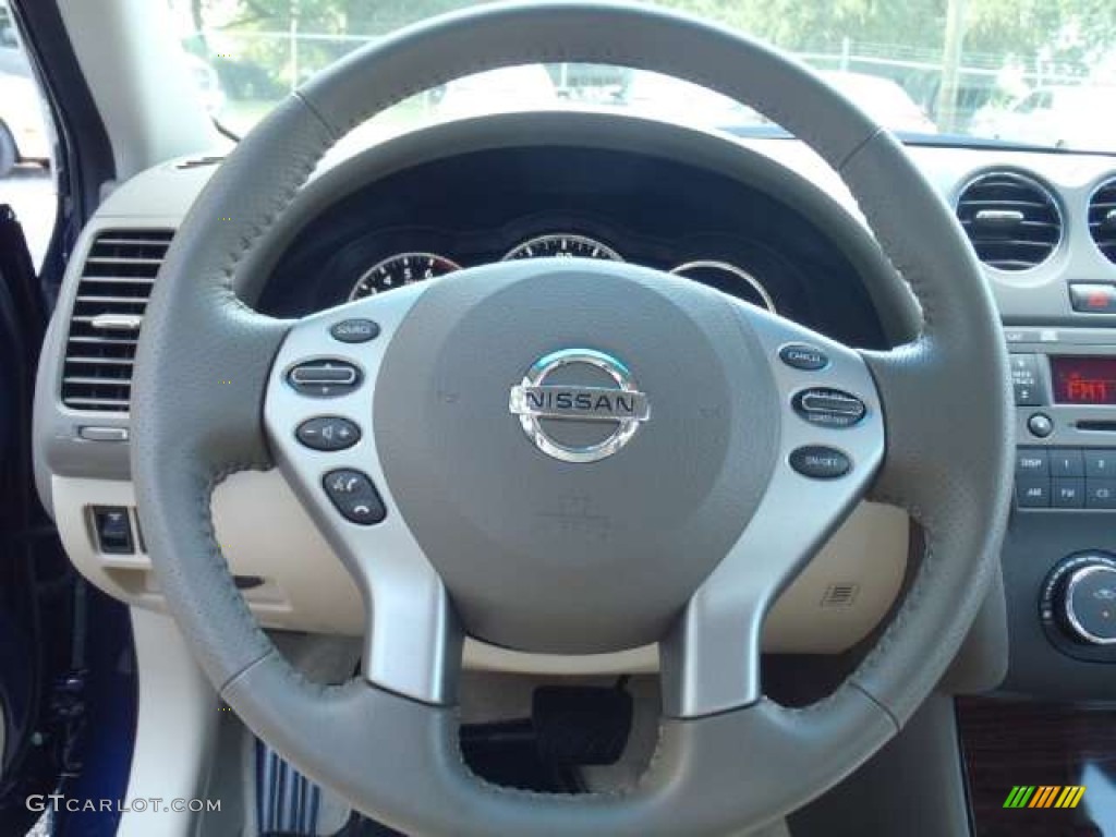 2012 Nissan Altima 2.5 S Blonde Steering Wheel Photo #53978482