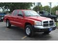 2005 Flame Red Dodge Dakota SLT Quad Cab 4x4  photo #9