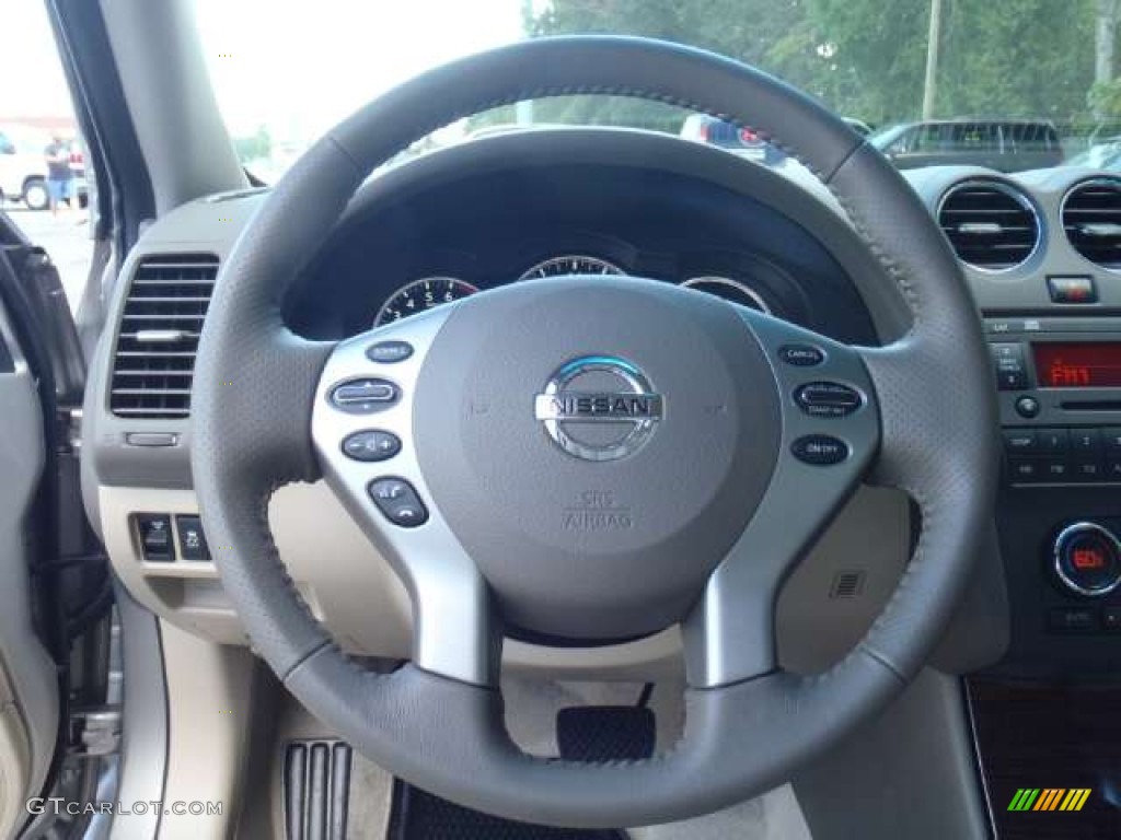 2012 Nissan Altima 2.5 S Blonde Steering Wheel Photo #53978875