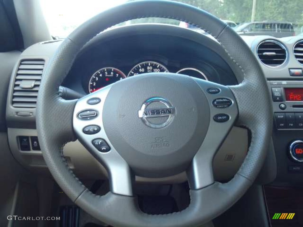2012 Nissan Altima 2.5 S Blonde Steering Wheel Photo #53979118