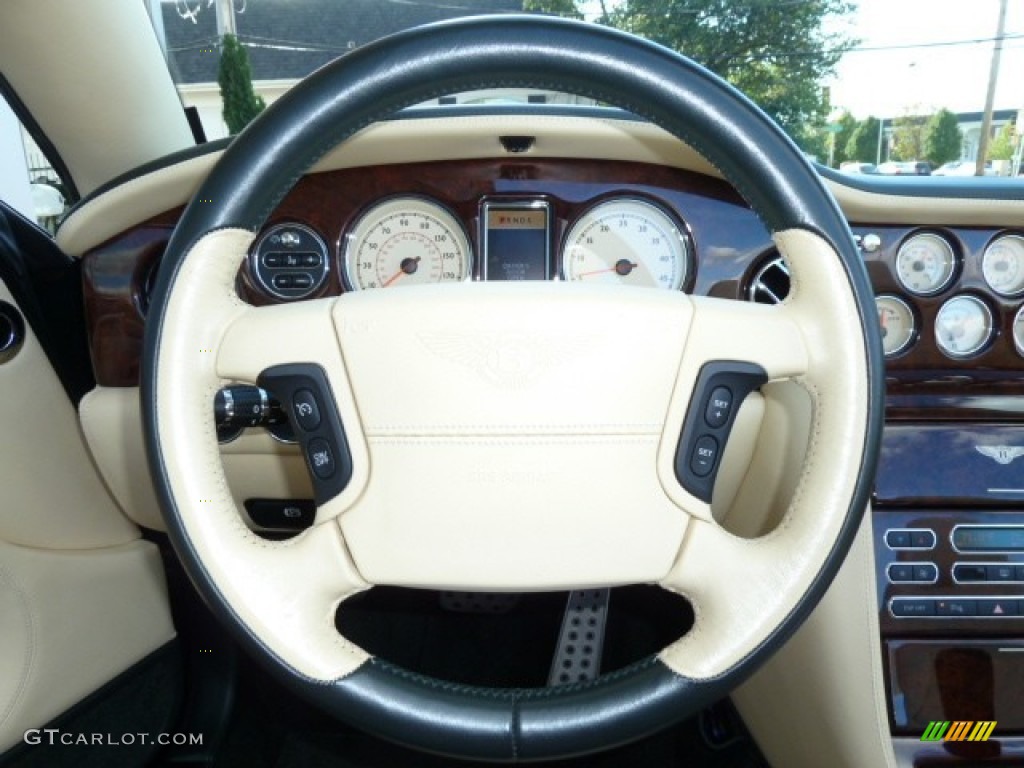 2008 Bentley Azure Standard Azure Model Magnolia Steering Wheel Photo #53979563