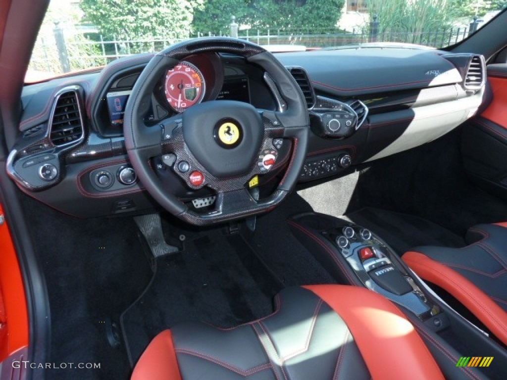 2011 Ferrari 458 Italia Black/Red Dashboard Photo #53979745
