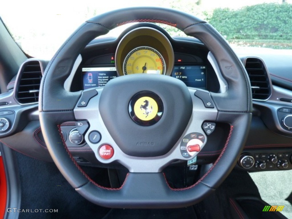 2011 Ferrari 458 Italia Beige Steering Wheel Photo #53979916