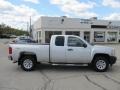 2010 Sheer Silver Metallic Chevrolet Silverado 1500 Extended Cab 4x4  photo #2