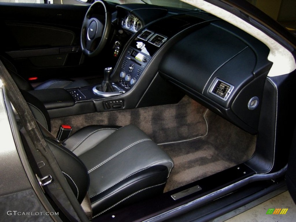 Obsidian Black Interior 2007 Aston Martin V8 Vantage Coupe Photo #53984363