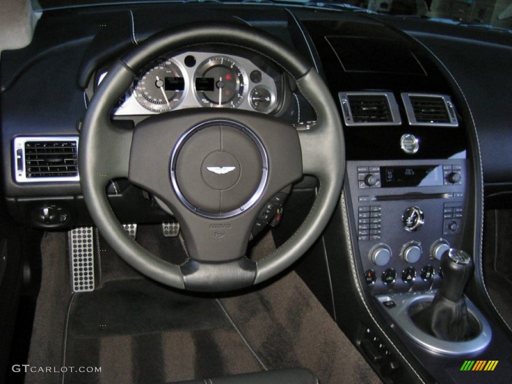 2007 Aston Martin V8 Vantage Coupe Obsidian Black Dashboard Photo #53984372
