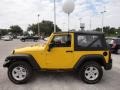2009 Detonator Yellow Jeep Wrangler X 4x4  photo #2