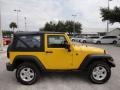 2009 Detonator Yellow Jeep Wrangler X 4x4  photo #10