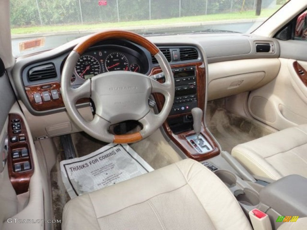 2004 Subaru Outback 3.0 L.L.Bean Edition Wagon Beige Dashboard Photo #53985524