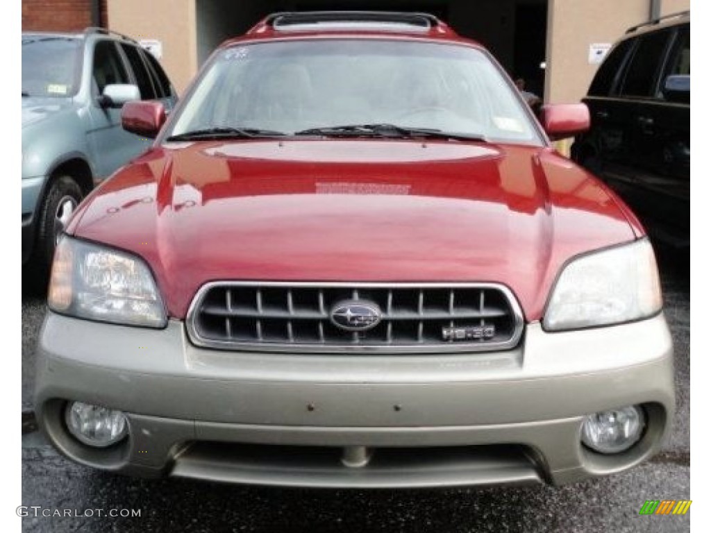 2004 Outback 3.0 L.L.Bean Edition Wagon - Regatta Red Pearl / Beige photo #6