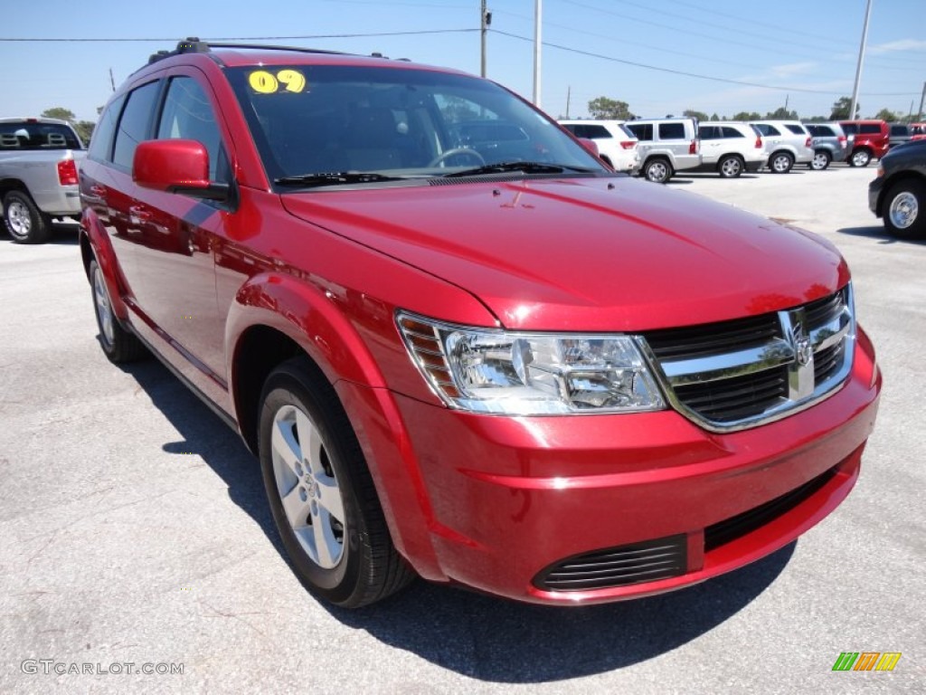 Inferno Red Crystal Pearl 2009 Dodge Journey SXT Exterior Photo #53985710