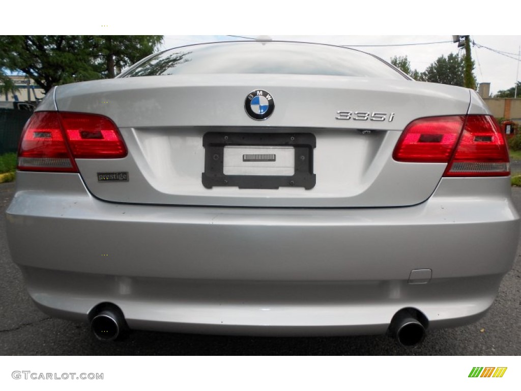 2007 3 Series 335i Coupe - Titanium Silver Metallic / Coral Red/Black photo #5