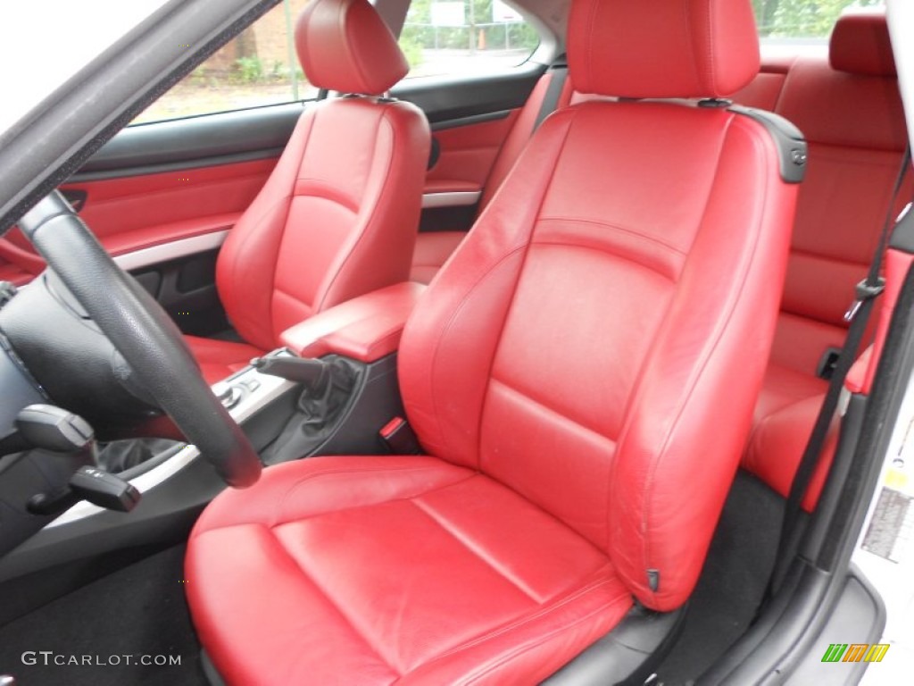 2007 3 Series 335i Coupe - Titanium Silver Metallic / Coral Red/Black photo #10