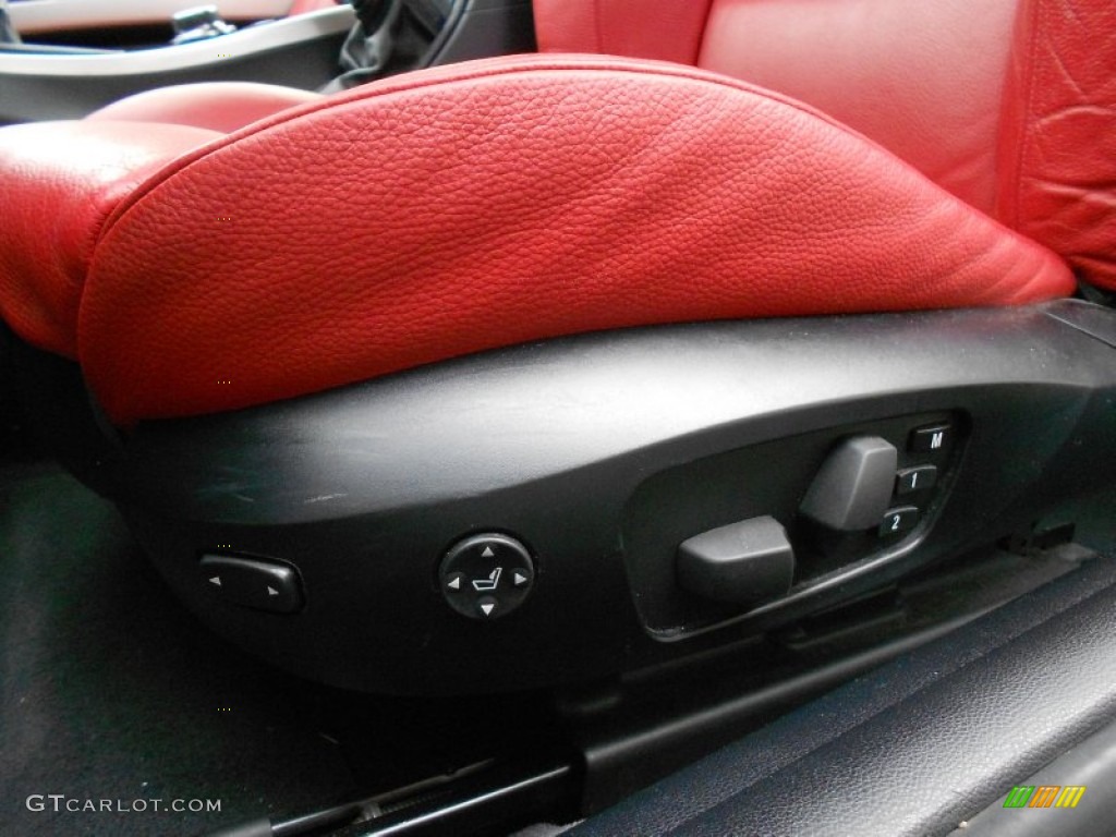 2007 3 Series 335i Coupe - Titanium Silver Metallic / Coral Red/Black photo #11