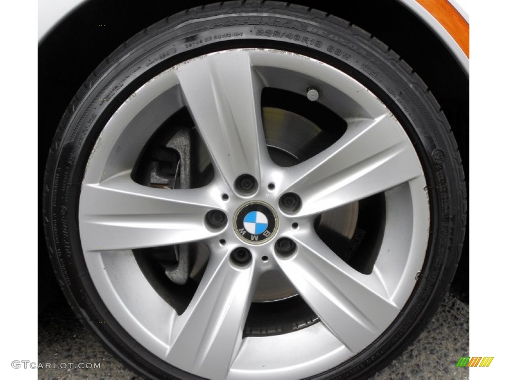 2007 3 Series 335i Coupe - Titanium Silver Metallic / Coral Red/Black photo #29