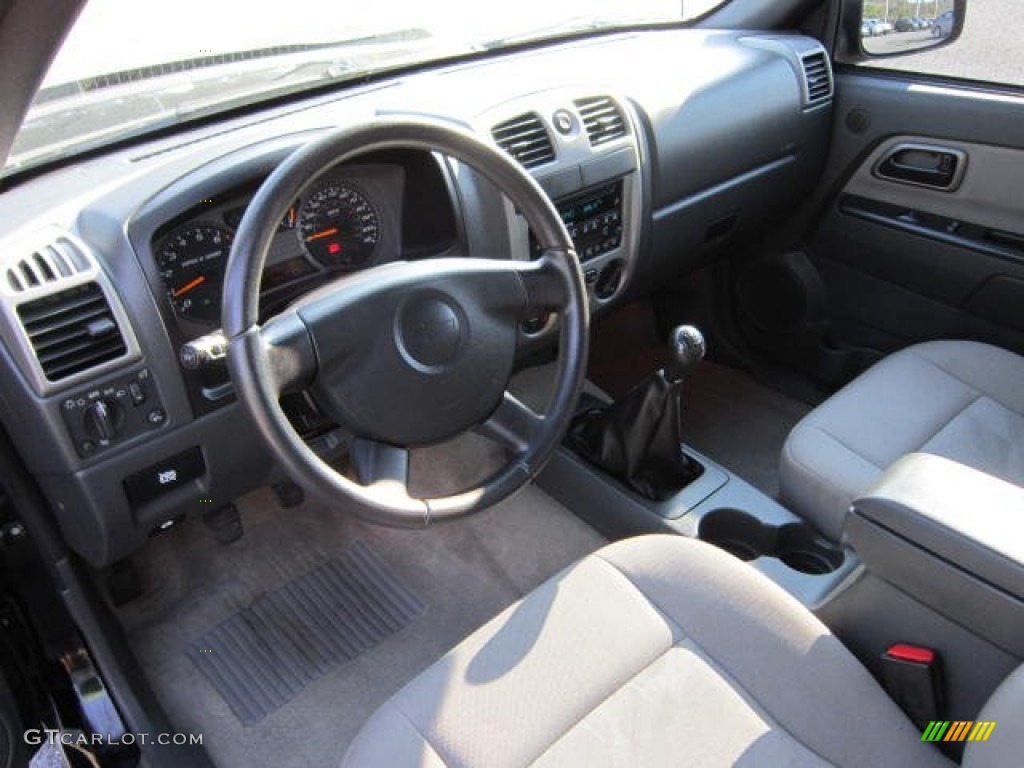 Medium Dark Pewter Interior 2005 Chevrolet Colorado LS Crew Cab Photo #53988682