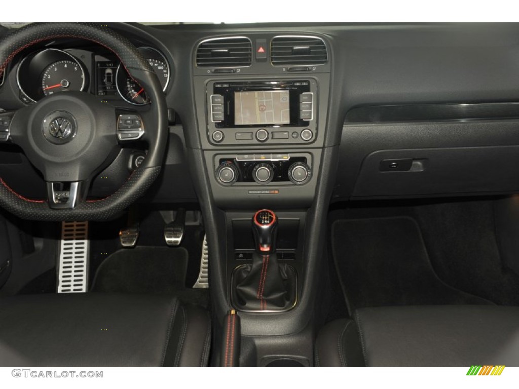 2011 Volkswagen GTI 4 Door Autobahn Edition Titan Black Dashboard Photo #53989075