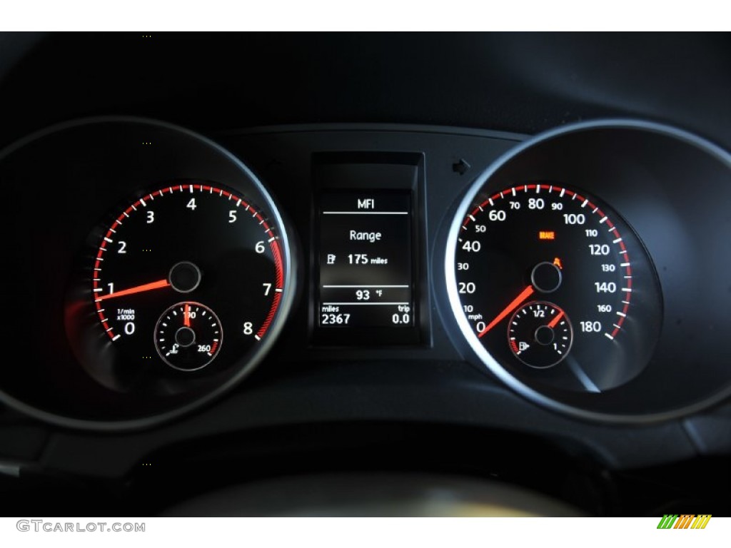 2011 Volkswagen GTI 4 Door Autobahn Edition Gauges Photo #53989186