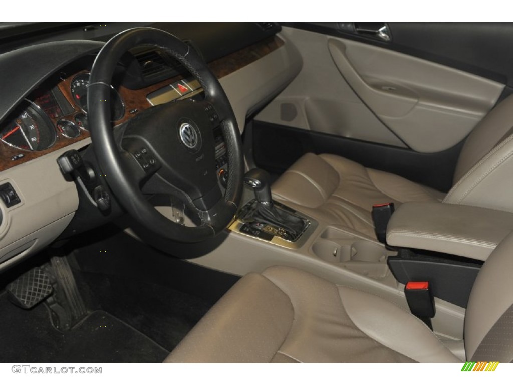 Pure Beige Interior 2008 Volkswagen Passat Turbo Wagon Photo #53990417