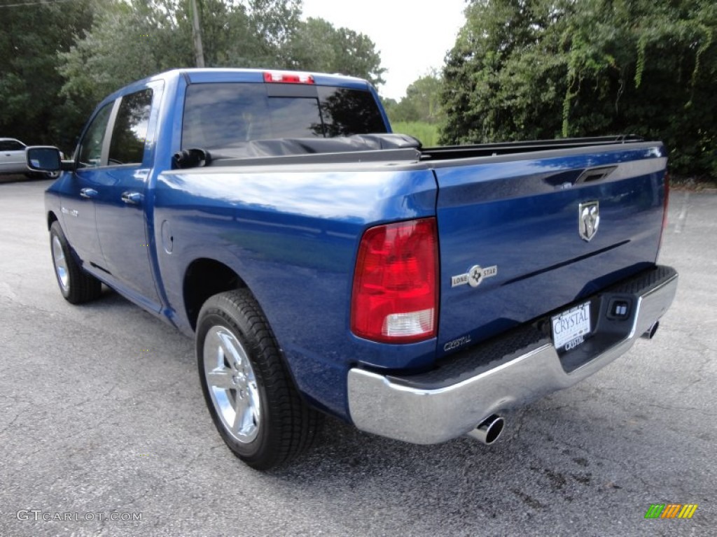 2011 Ram 1500 Laramie Crew Cab - Deep Water Blue Pearl / Dark Slate Gray/Medium Graystone photo #3