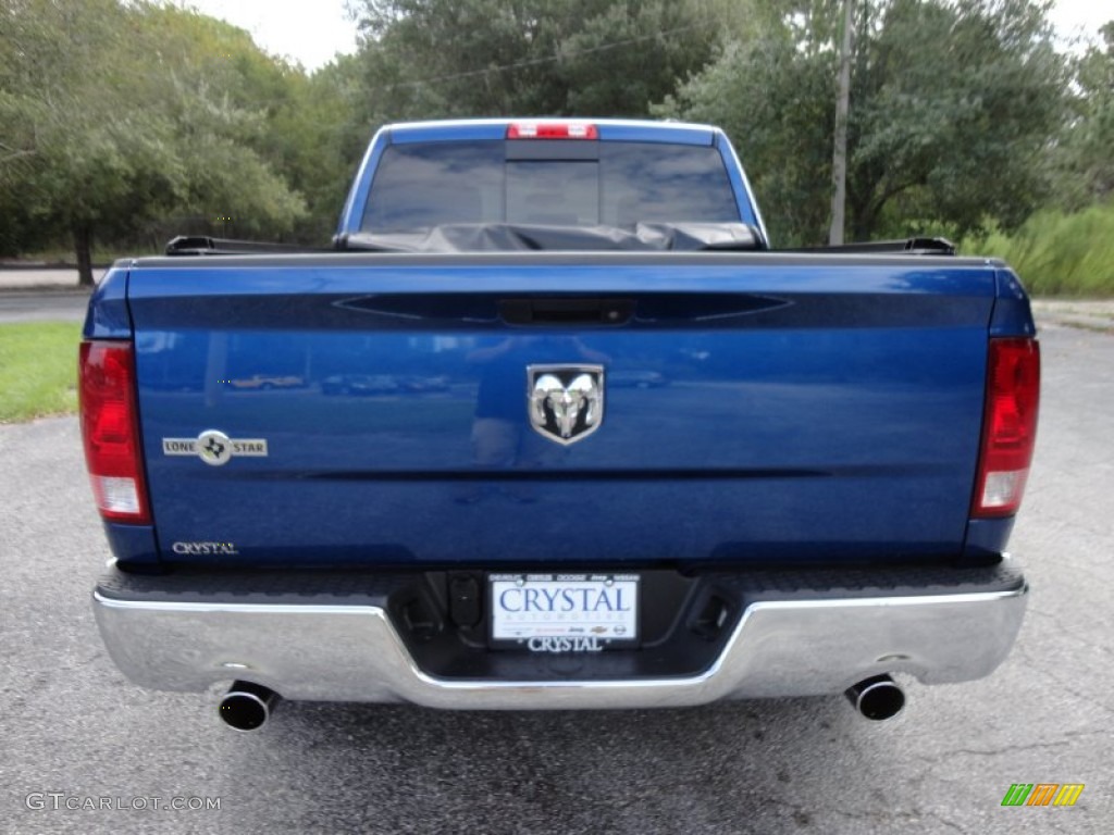 2011 Ram 1500 Laramie Crew Cab - Deep Water Blue Pearl / Dark Slate Gray/Medium Graystone photo #9