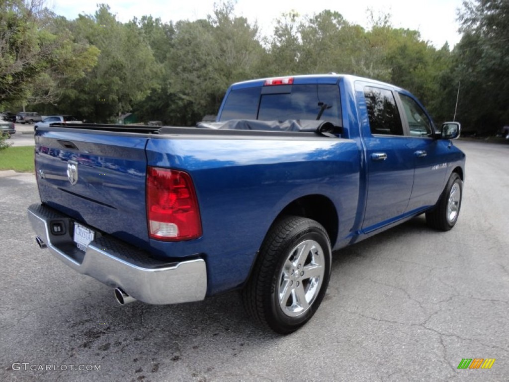 2011 Ram 1500 Laramie Crew Cab - Deep Water Blue Pearl / Dark Slate Gray/Medium Graystone photo #10