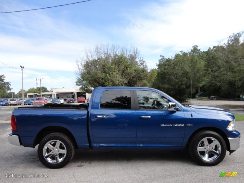 2011 Ram 1500 Laramie Crew Cab - Deep Water Blue Pearl / Dark Slate Gray/Medium Graystone photo #11