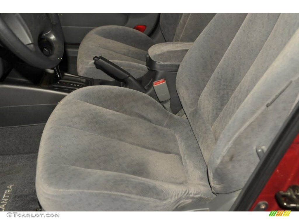 2006 Elantra GLS Sedan - Electric Red / Gray photo #9