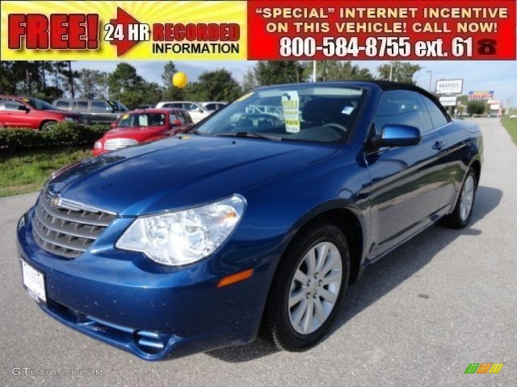 2010 Sebring Touring Convertible - Deep Water Blue Pearl / Dark Slate Gray photo #1