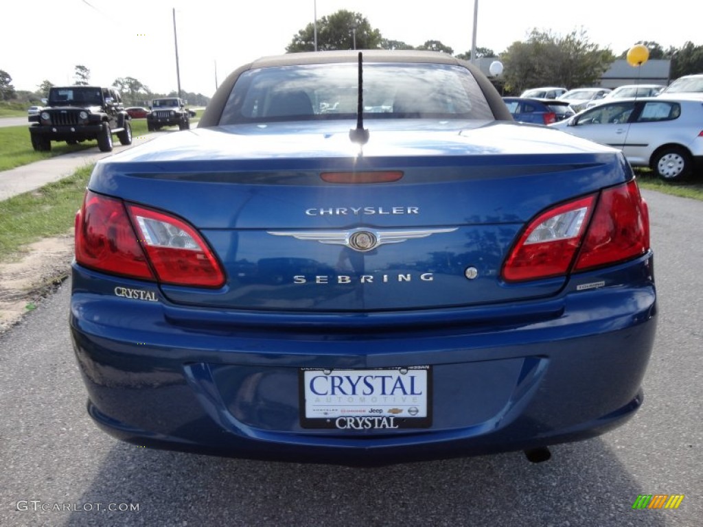 2010 Sebring Touring Convertible - Deep Water Blue Pearl / Dark Slate Gray photo #7