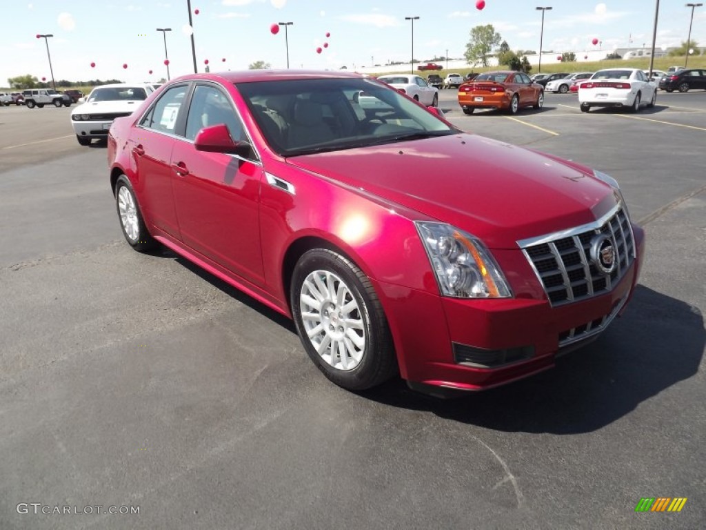 Crystal Red Tintcoat 2012 Cadillac CTS 3.0 Sedan Exterior Photo #53991674